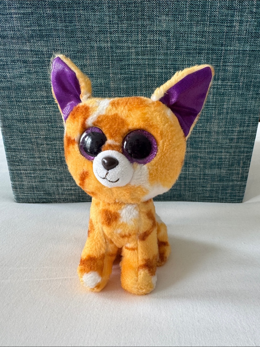 Ty Orange and Purple Plush Chihuahua Stuffed Animal